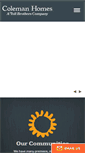 Mobile Screenshot of mycolemanhome.com